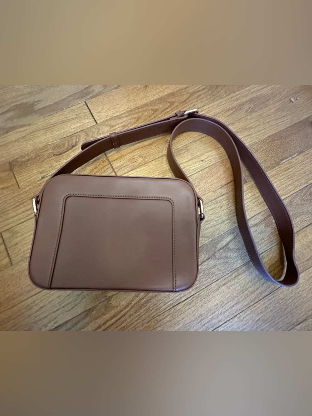 LOFT Camera Style Leather Crossbody Bag